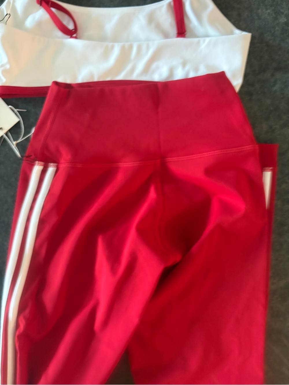 SET Active Red and White Sportswear Set. NWT!! Roma color. - Picture 7 of 9